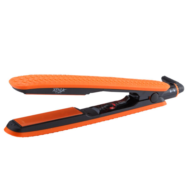 orange silikon hår plattång