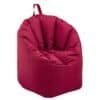 Röd beanbag fåtölj för avkoppling och komfort.
