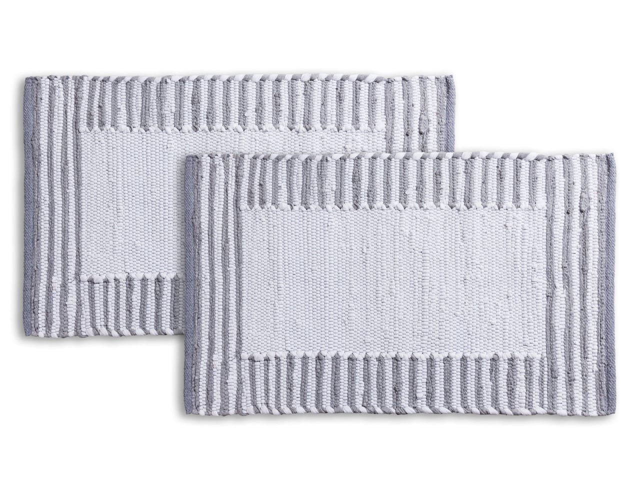 2 St. Badrumsmattan 80 x 50 cm 100% Bomull 2 2 St. Badrumsmattan 80 x 50 cm 100% Bomull - Bild 2