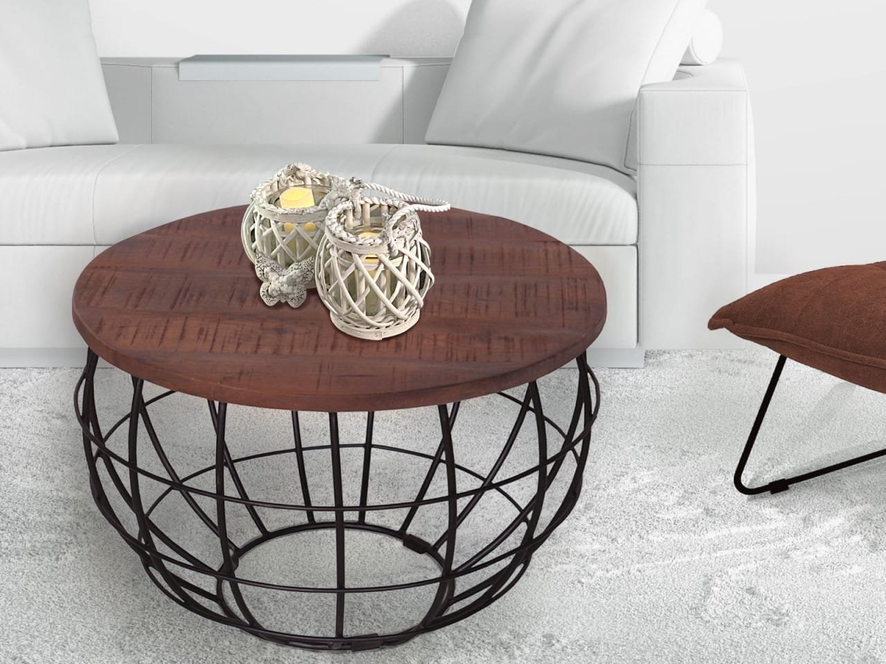 Soffbord ø 55 cm - Svart