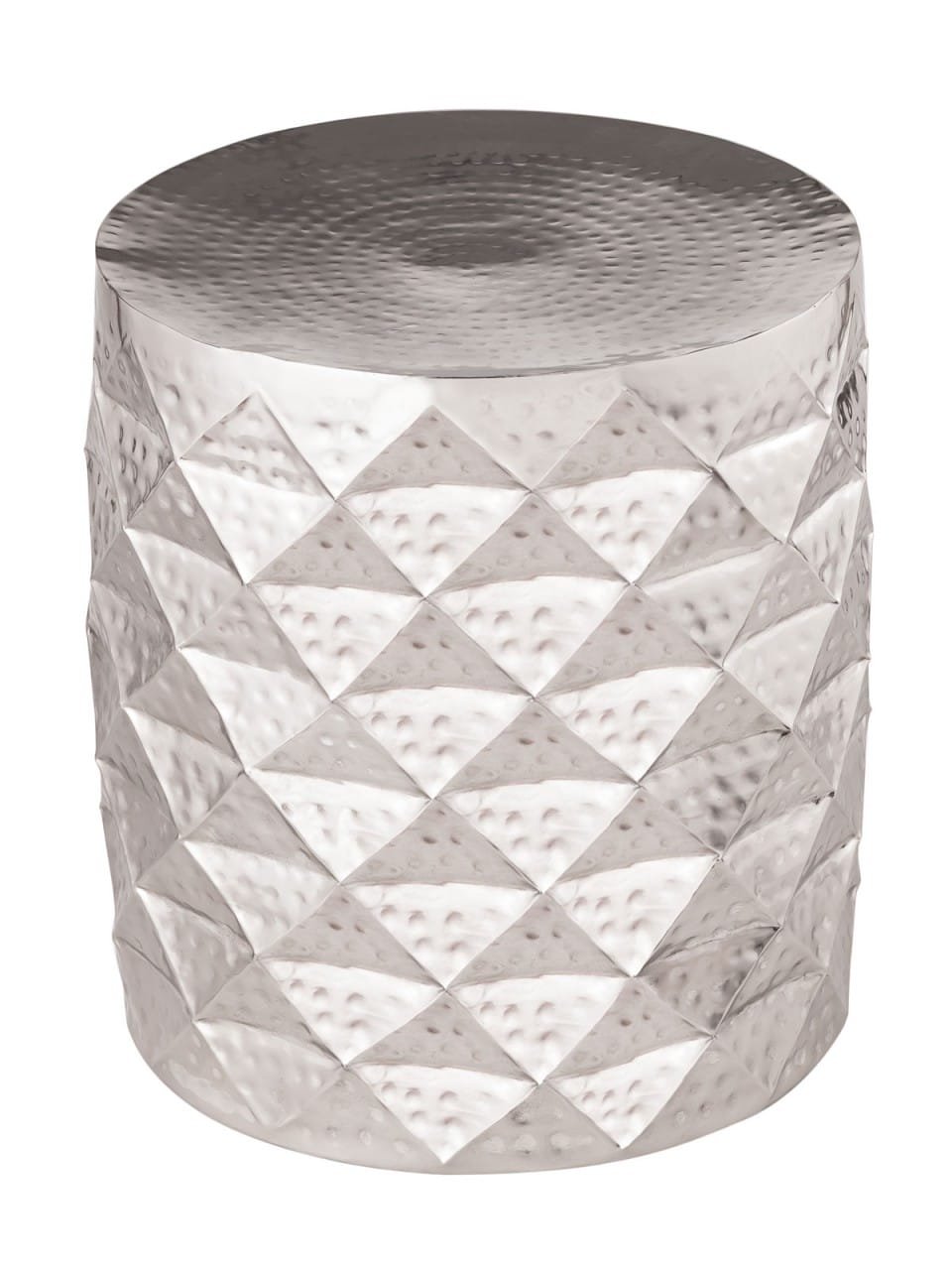 Sidobord metall Ø 40 x 45 cm dekorativt bord marawesch rund silver 2 Sidobord metall Ø 40 x 45 cm dekorativt bord marawesch rund silver - Bild 2