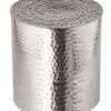 Runt metallbord i silver med dekorativ textur för hemmet.
