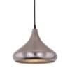 Hängande metall lampa i silver med vintage design för modern inredning.