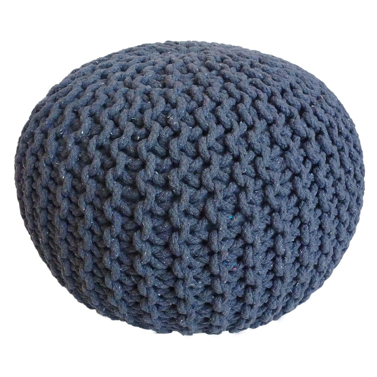 Stickad pall POUF SET 2 st. Ø 55 cm Knittande Stool golvkudde 5 Stickad pall POUF SET 2 st. Ø 55 cm Knittande Stool golvkudde - Bild 5