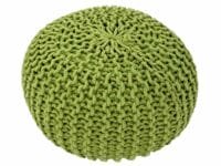 Stickpall pouf Ø 45 cm puffstol golv kudde höjd 30 cm- grön 3 Stickpall pouf Ø 45 cm puffstol golv kudde höjd 30 cm- grön - Bild 3