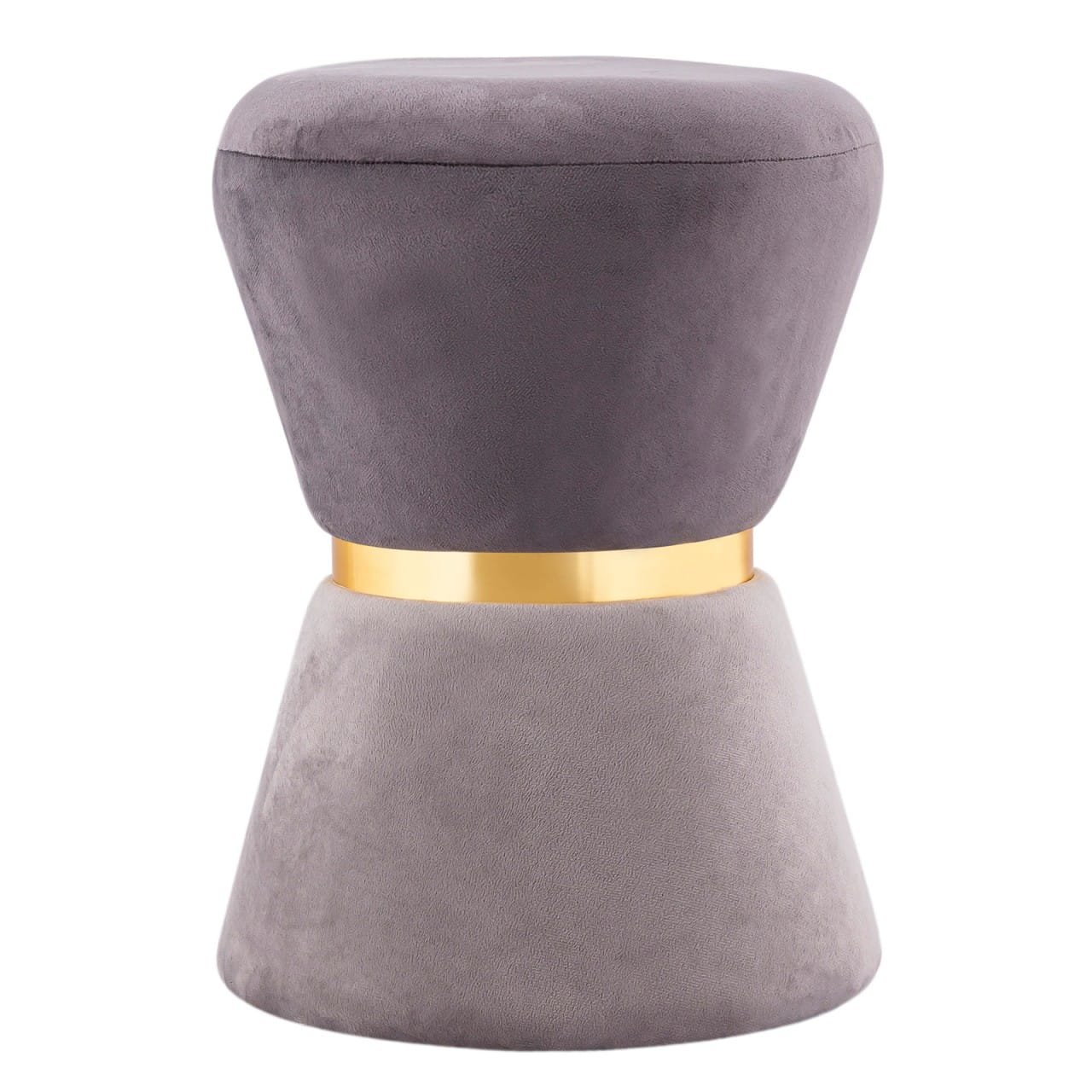 Sammetspall Ø 32 H 42 cm midja 2: a valstolspall med en pouf 1 Sammetspall