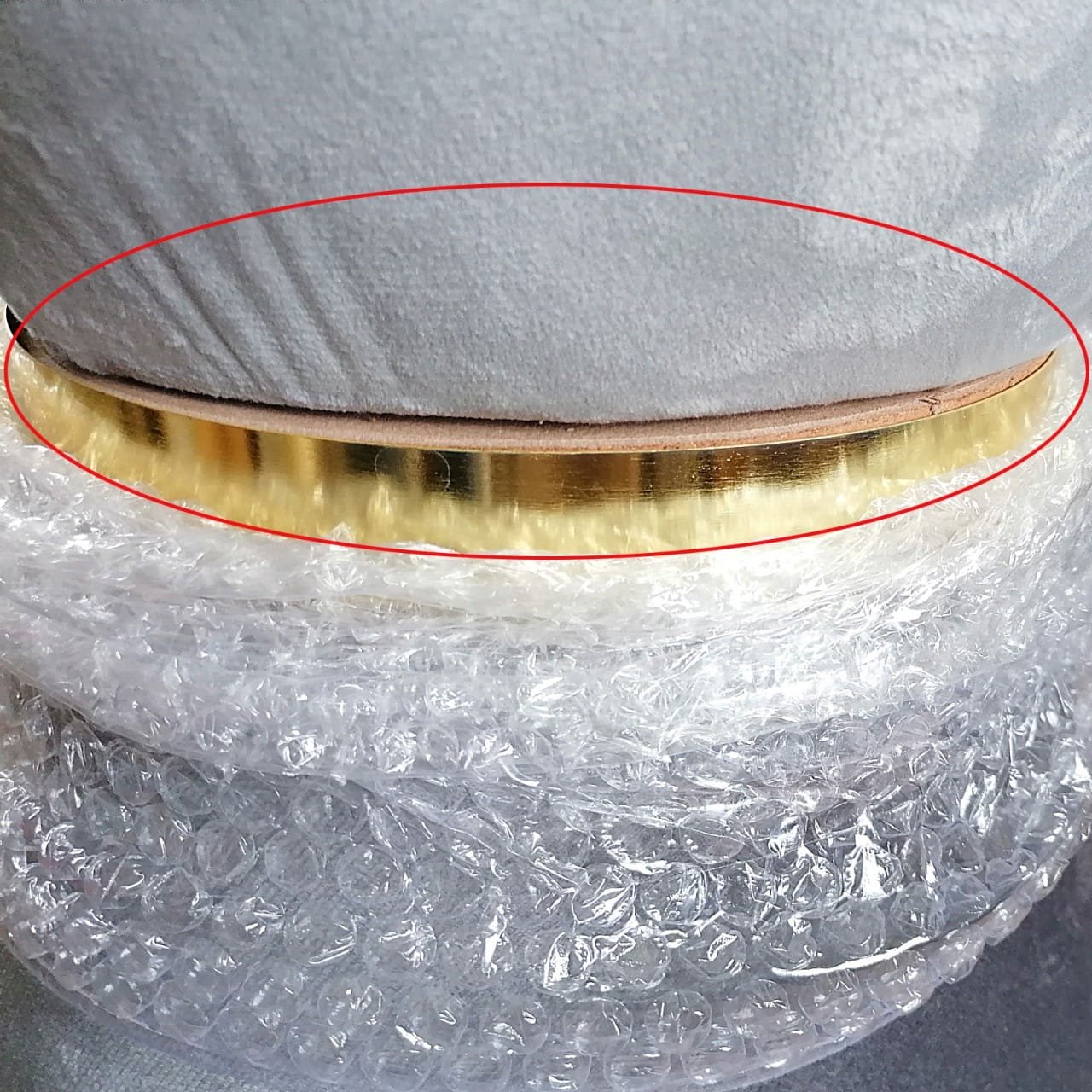 Sammetspall Ø 32 H 42 cm midja 2: a valstolspall med en pouf 5 Sammetspall Ø 32 H 42 cm midja 2: a valstolspall med en pouf - Bild 5