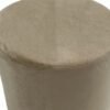 Velvet valstolstol Pouf i beige färg för avkoppling.