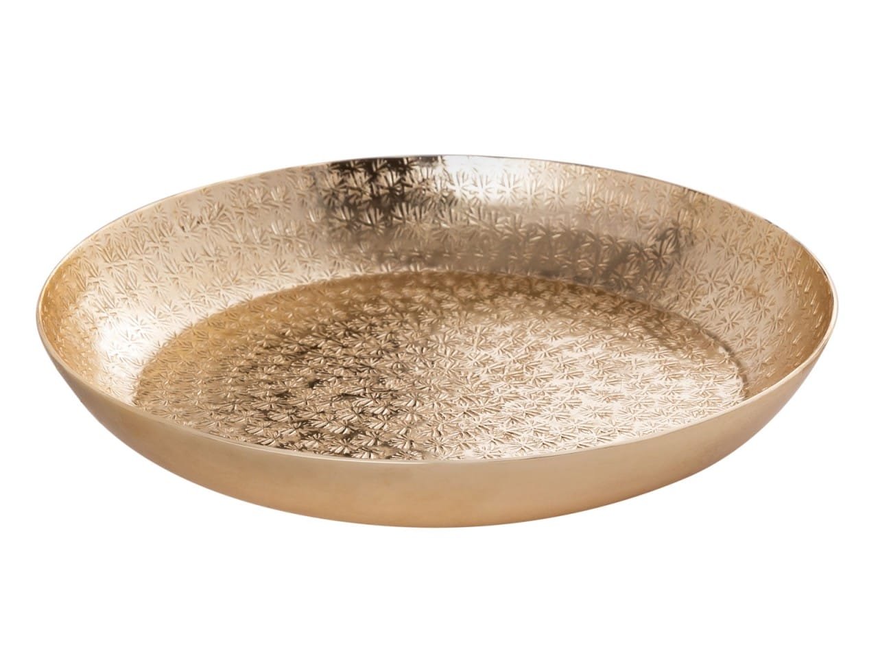 Dekorativ bricka guld