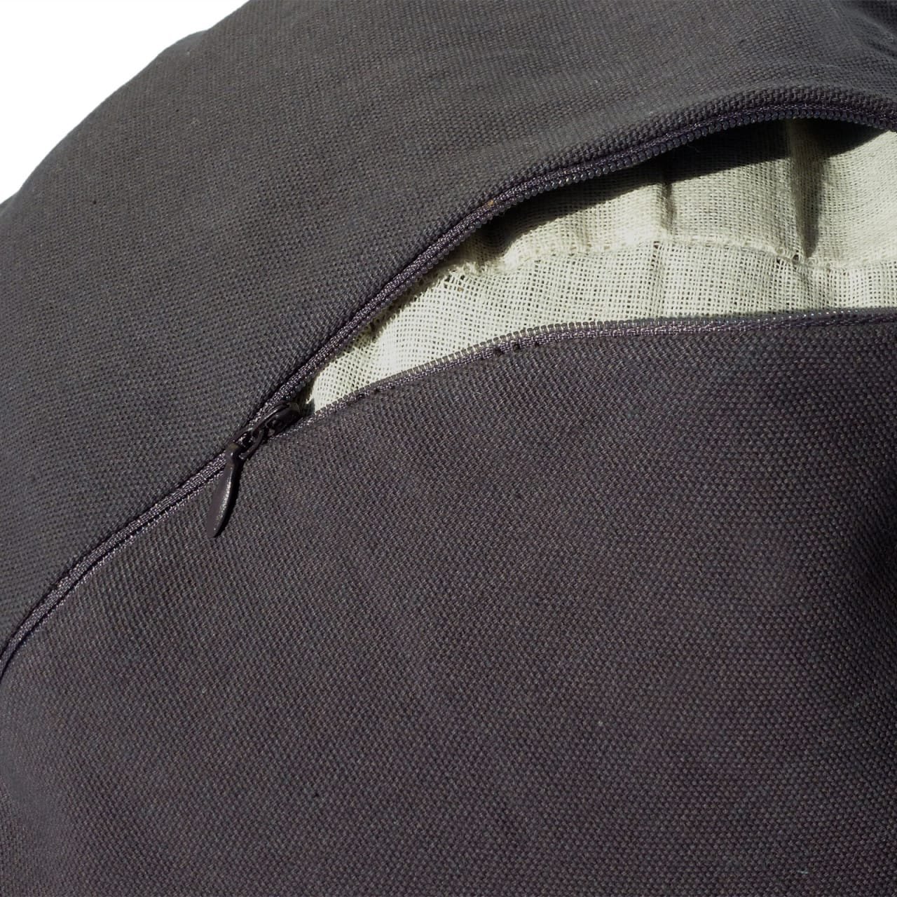 Yoga kuddar golv kudde lotus runt h 16 x Ø 31 cm tvättbart svart 4 Yoga kuddar golv kudde lotus runt h 16 x Ø 31 cm tvättbart svart - Bild 4