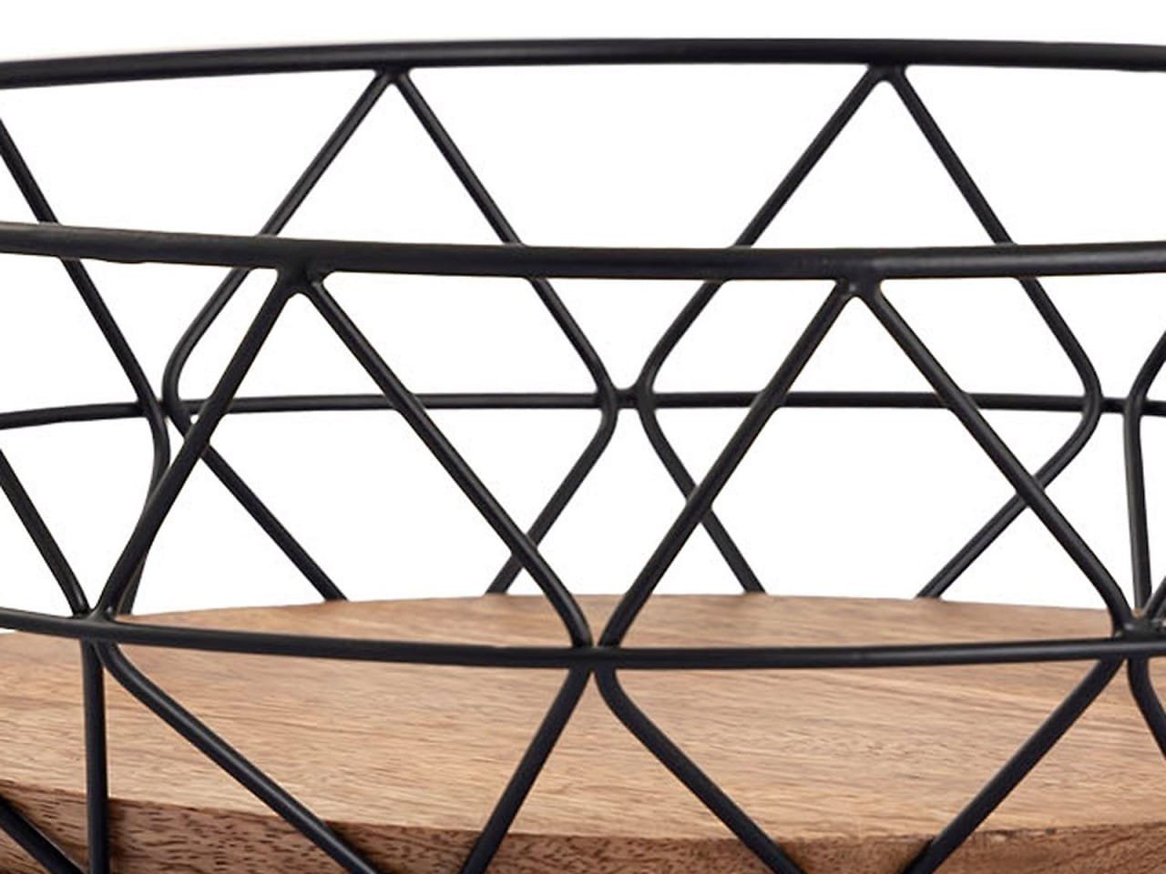 Fruktkorg 12-del metallbrödkorg runt neo metall svart 5 Fruktkorg 12-del metallbrödkorg runt neo metall svart - Bild 5