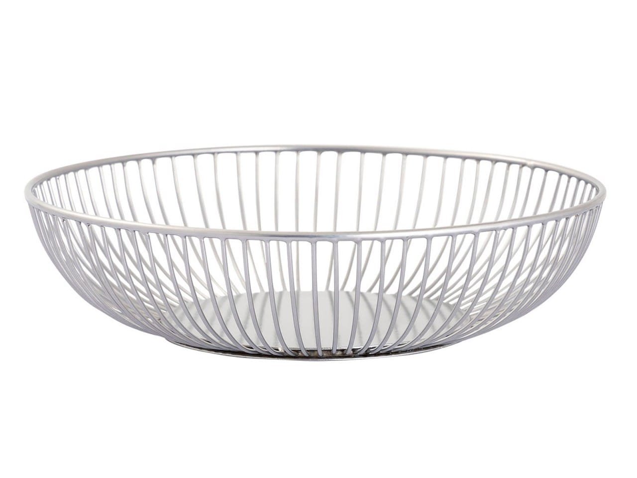 Brödkorg Set 2 bitar runt Ø 28x7,5 cm Rom Metal silver fruktkorg 2 Brödkorg Set 2 bitar runt Ø 28x7,5 cm Rom Metal silver fruktkorg - Bild 2