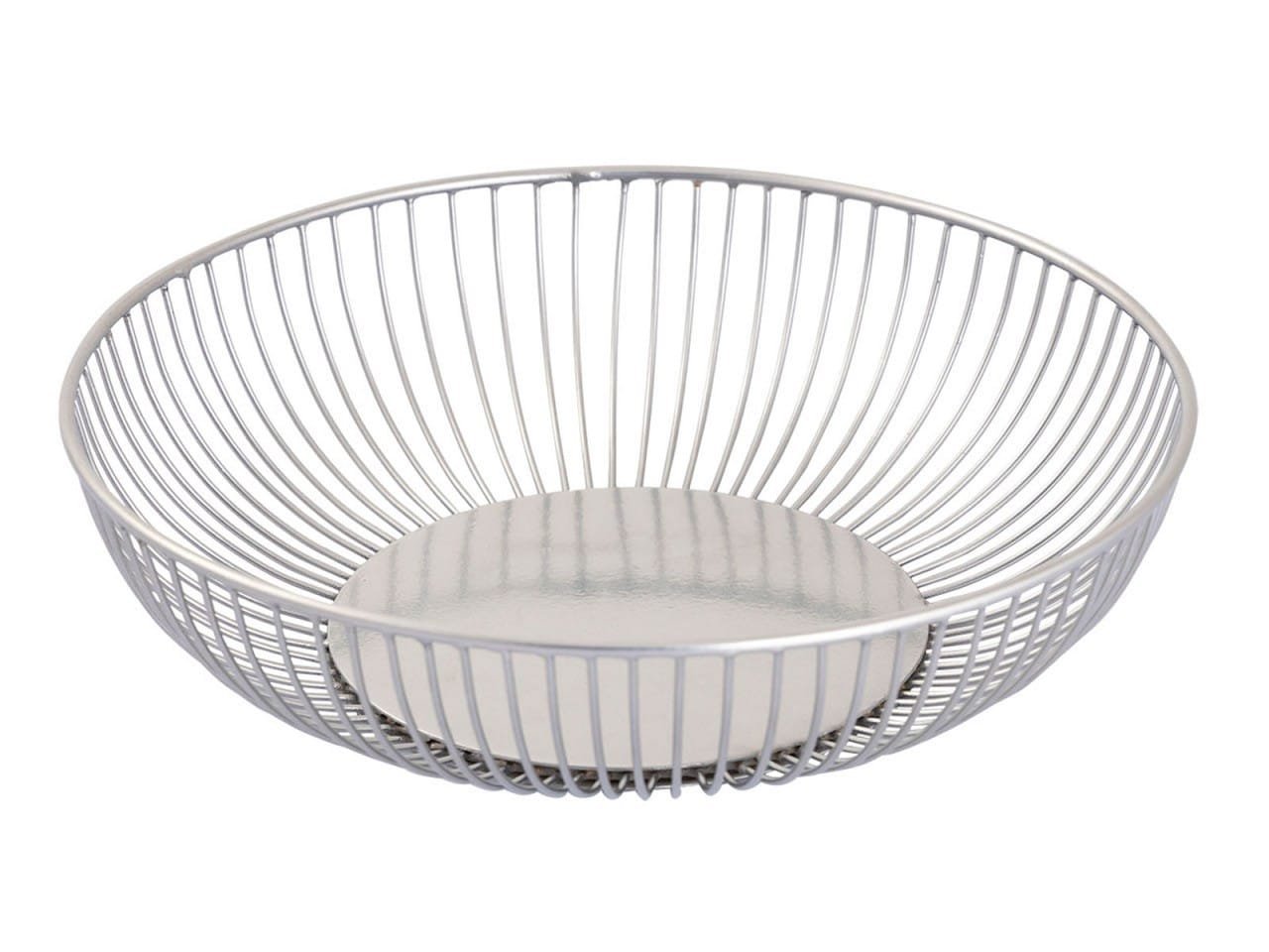 Brödkorg Set 2 bitar runt Ø 28x7,5 cm Rom Metal silver fruktkorg 3 Brödkorg Set 2 bitar runt Ø 28x7,5 cm Rom Metal silver fruktkorg - Bild 3