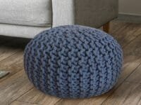 Pouf Ø 55 cm blå