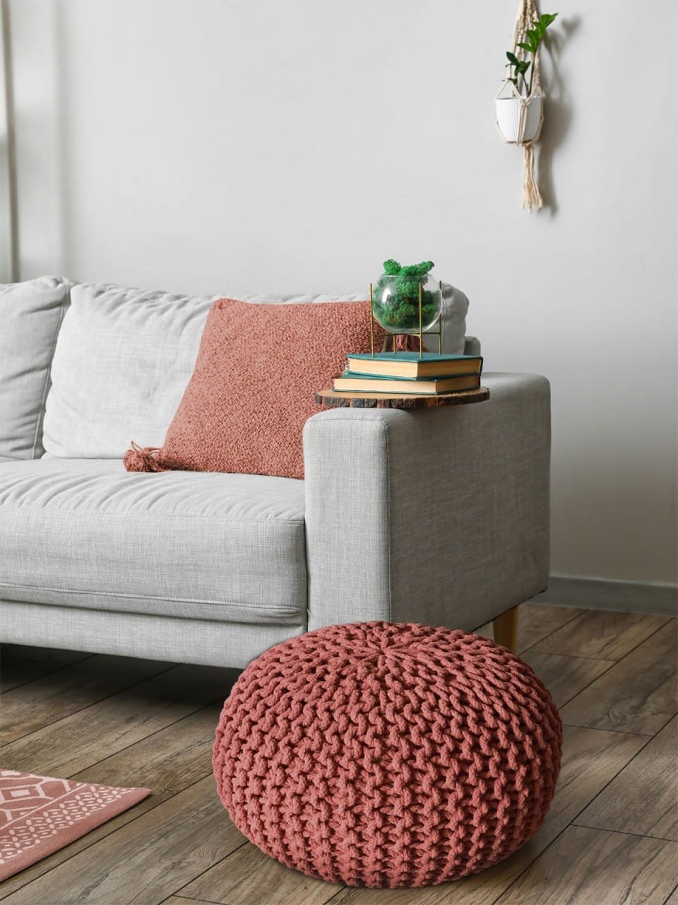 POUF Ø 55 cm Knitting Stool sittplatser golv kudde 4 POUF Ø 55 cm Knitting Stool sittplatser golv kudde - Bild 4