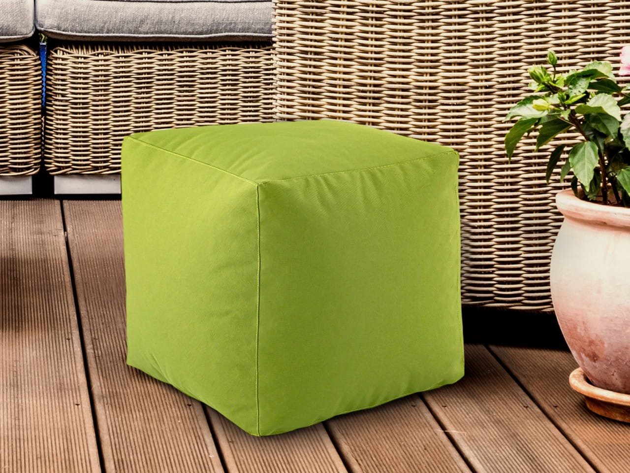 Kub sätespall - grön