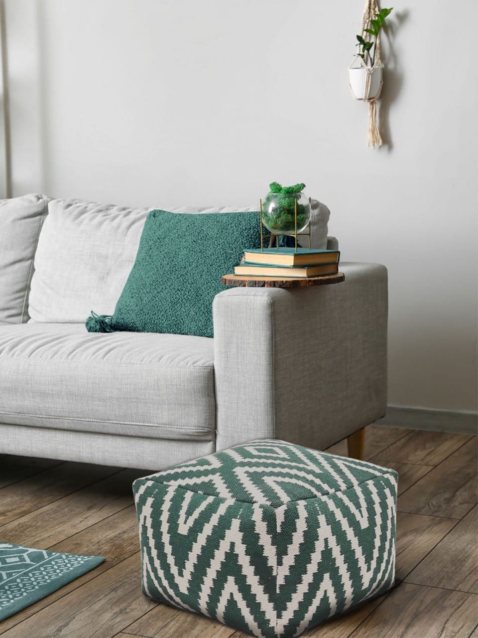 Fotpallar Seat Pall POUF GOLV PULOW PERU Turkos 3 Fotpallar Seat Pall POUF GOLV PULOW PERU Turkos - Bild 3