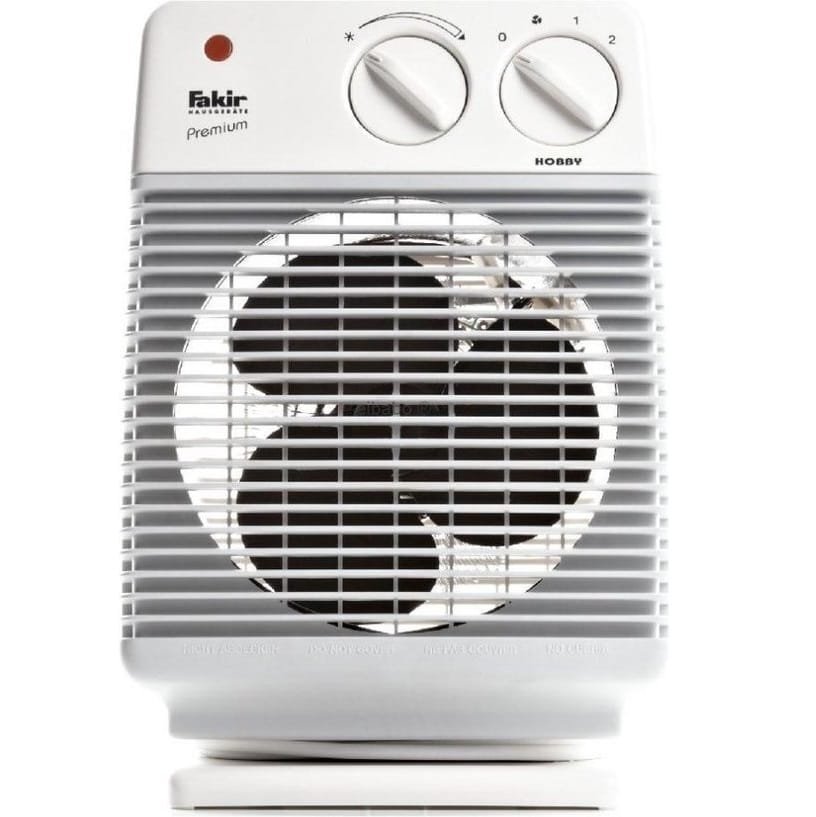 Fakir Hobby HL 600 Elvärmare Fläkt - Värme - Vit/Grå 2 Fakir Hobby HL 600 Elvärmare Fläkt - Värme - Vit/Grå - Bild 2