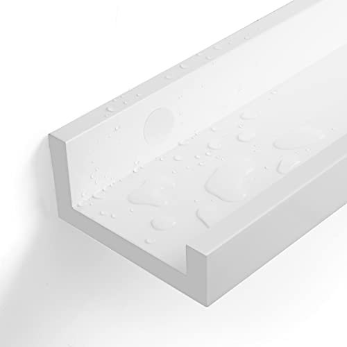 Songmics flytande hyllor uppsättning av 2, vägghyllor avsätts, vit 6 Songmics flytande hyllor uppsättning av 2, vägghyllor avsätts, vit - Bild 6