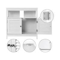 Vasagle Vanity Unit utan handfat Massor av lagringsutrymme Badrumsskåp Vit 7 Vasagle Vanity Unit utan handfat Massor av lagringsutrymme Badrumsskåp Vit - Bild 7