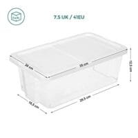 Songmics uppsättning av 12 skoboxar förvaringslådor för skor sko lagringslåda transparent 5 Songmics uppsättning av 12 skoboxar förvaringslådor för skor sko lagringslåda transparent - Bild 5
