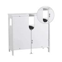 Vasagle Vanity Unit utan handfat Massor av lagringsutrymme Badrumsskåp Vit 4 Vasagle Vanity Unit utan handfat Massor av lagringsutrymme Badrumsskåp Vit - Bild 4