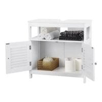 Vasagle Vanity Unit utan handfat Massor av lagringsutrymme Badrumsskåp Vit 5 Vasagle Vanity Unit utan handfat Massor av lagringsutrymme Badrumsskåp Vit - Bild 5