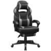 Ergonomisk gamingstol för kontor och gaming, svart och grå.