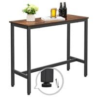 Vasagle, smal rektangulär köksbord, stålram, 100 x 40 x 90 cm, rustikbrun och svart 7 Vasagle, smal rektangulär köksbord, stålram, 100 x 40 x 90 cm, rustikbrun och svart - Bild 7