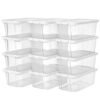 Transparenta skoboxar för skor och förvaring, 12-pack.