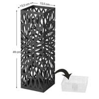 Songmics Metal paraplyställ, Modern Square Paraply Holder Rack, svart 5 Songmics Metal paraplyställ, Modern Square Paraply Holder Rack, svart - Bild 5