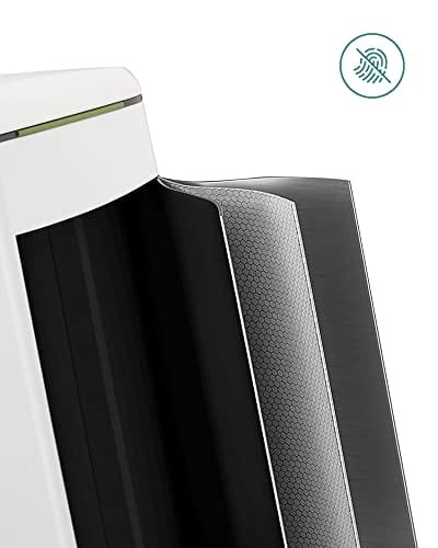 SONGMICS dubbel soptunna, 2 x 20 L kökskärl, dubbla fack metalltrappa, vit 7 SONGMICS dubbel soptunna, 2 x 20 L kökskärl, dubbla fack metalltrappa, vit - Bild 7