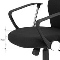 SONGMICS Kontorsstol, Ergonomic Swivel Chair Vadderad sits, svart 5 SONGMICS Kontorsstol, Ergonomic Swivel Chair Vadderad sits, svart - Bild 5