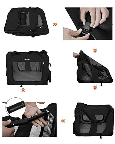 Hundbärare, Vikande Tygen Husdjursbärare, 102 X 69 X 69 Cm, Svart 6 Hundbärare, Vikande Tygen Husdjursbärare, 102 X 69 X 69 Cm, Svart - Bild 6