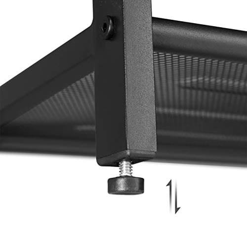 Vasagle skobänk med säte, skosställ med 2 mesh hyllor, rustik brun och svart 7 Vasagle skobänk med säte, skosställ med 2 mesh hyllor, rustik brun och svart - Bild 7