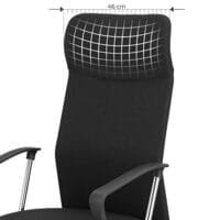 SONGMICS Kontorsstol, Ergonomic Swivel Chair Vadderad sits, svart 6 SONGMICS Kontorsstol, Ergonomic Swivel Chair Vadderad sits, svart - Bild 6