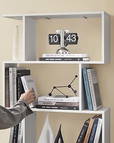 VASAGLE träbokhylla, kubdisplayhylla och rumsavdelare, 6-vånings bokhylla, vit 7 VASAGLE träbokhylla, kubdisplayhylla och rumsavdelare, 6-vånings bokhylla, vit - Bild 7