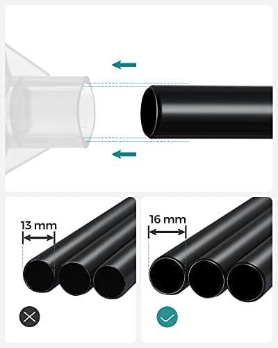 Songmics Kläder Garderob, bärbar garderob, med 4 hängskenor, svart 4 Songmics Kläder Garderob, bärbar garderob, med 4 hängskenor, svart - Bild 4