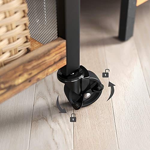 VASAGLE köksvagn, rymdbesparing stålstruktur, 66 x 26 x 85 cm, rustikbrun 4 VASAGLE köksvagn, rymdbesparing stålstruktur, 66 x 26 x 85 cm, rustikbrun - Bild 4