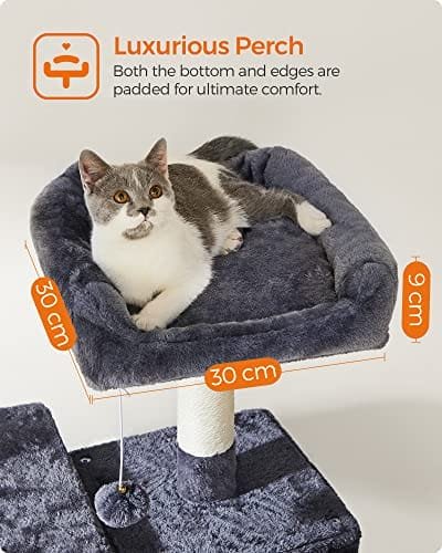 FEANDREA kattträd, XXL Cat Condo, 164 cm, Smoky Grey 3 FEANDREA kattträd, XXL Cat Condo, 164 cm, Smoky Grey - Bild 3