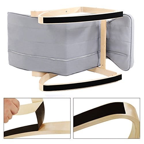 Songmics Rocking Chair - vardagsrumsstol., Ljusgrå, 65 x 125 x 90 cm 6 Songmics Rocking Chair - vardagsrumsstol., Ljusgrå, 65 x 125 x 90 cm - Bild 6