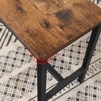 VASAGLE bordsbänkar, set om 2, matsal, vardagsrum, rustik brun 4 VASAGLE bordsbänkar, set om 2, matsal, vardagsrum, rustik brun - Bild 4