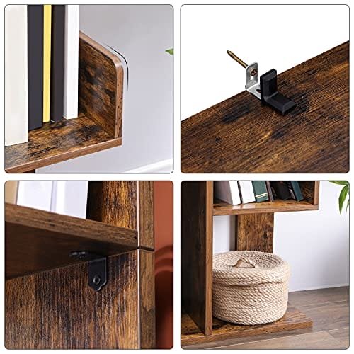 Vasagle trädformad bokhylla med 8 förvaringsfack, 50 x 25 x 140 cm rustik brun 4 Vasagle trädformad bokhylla med 8 förvaringsfack, 50 x 25 x 140 cm rustik brun - Bild 4