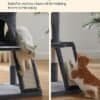 Kattträd med klätter- och skrapbräda för stora katter.