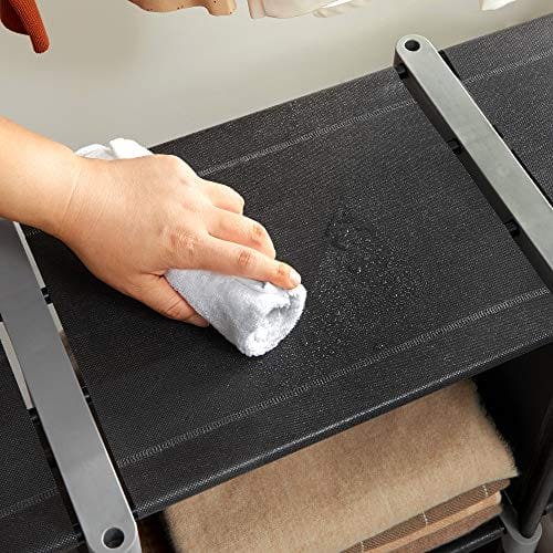 Songmics 6-Cube-bokhylla, DIY Cube-lagringsställ, trappa arrangör i vardagsrum, svart 3 Songmics 6-Cube-bokhylla, DIY Cube-lagringsställ, trappa arrangör i vardagsrum, svart - Bild 3