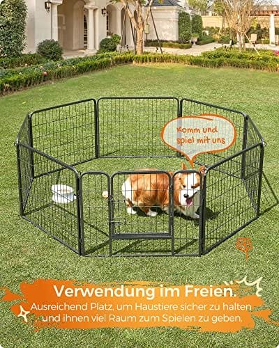8-panel Husdjursplaypen, Järnhundbur, Tungt Husdjurstaket, Valp Whelping Penna, Vikbar Och Bärbar, 77 X 60 Cm, Grå 4 8-panel Husdjursplaypen, Järnhundbur, Tungt Husdjurstaket, Valp Whelping Penna, Vikbar Och Bärbar, 77 X 60 Cm, Grå - Bild 4