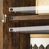 VASAGLE badrums golvskåp, träförvaringsenhet med 3 lådor, rustikt brun - Bild 6