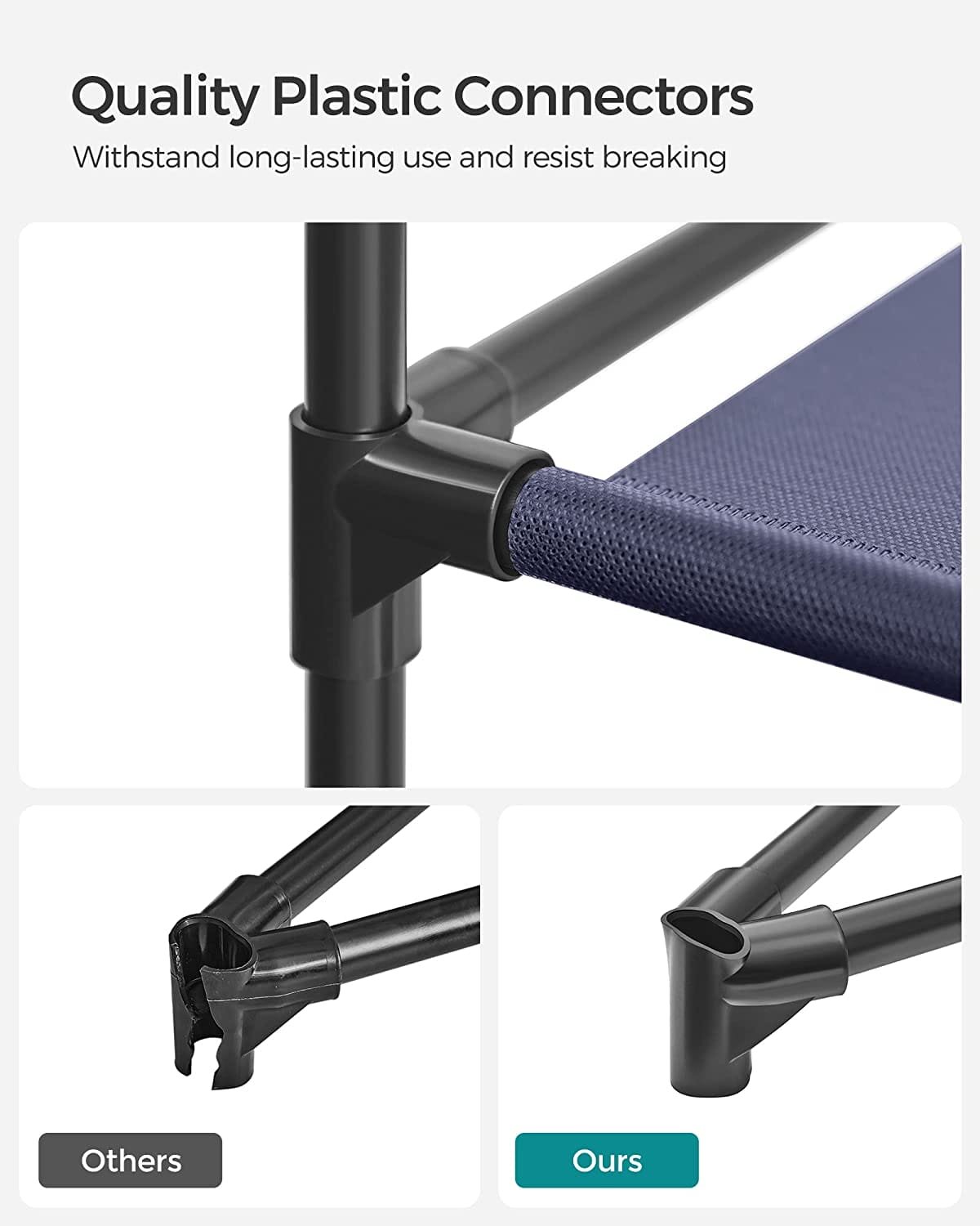 Songmics Fabric Garderob, bärbar garderob för sovrum, klädskena, marinblå 2 Songmics Fabric Garderob, bärbar garderob för sovrum, klädskena, marinblå - Bild 2