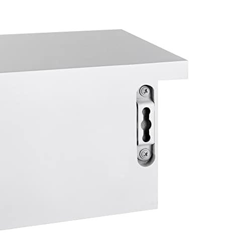 Songmics flytande vägghylla med 3 lådor, förvaringshylla i hall, 80 x 15 x 10 cm, vardagsrum, sovrum, kök, högglansfärg, vit LWS085W01 7 Songmics flytande vägghylla med 3 lådor, förvaringshylla i hall, 80 x 15 x 10 cm, vardagsrum, sovrum, kök, högglansfärg, vit LWS085W01 - Bild 7