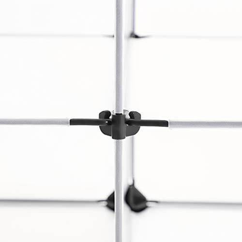 Songmics Cube -förvaring med dörrar, skosställ, plastorganisatör senhet, vit 6 Songmics Cube -förvaring med dörrar, skosställ, plastorganisatör senhet, vit - Bild 6